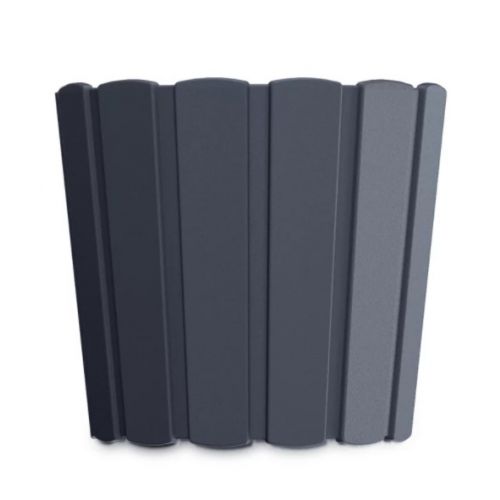 Kvetináč plastový, priemer 16,5cm, BOARDEE BASIC, antracit