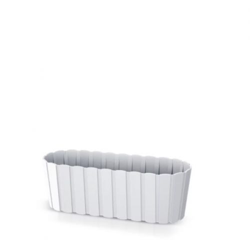 Truhlík plastový, dĺžka strany 38,3cm, BOARDEE CASE, biely