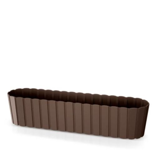 Truhlík plastový, hnedý, dĺžka strany 58,7cm, BOARDEE CASE, hnedý