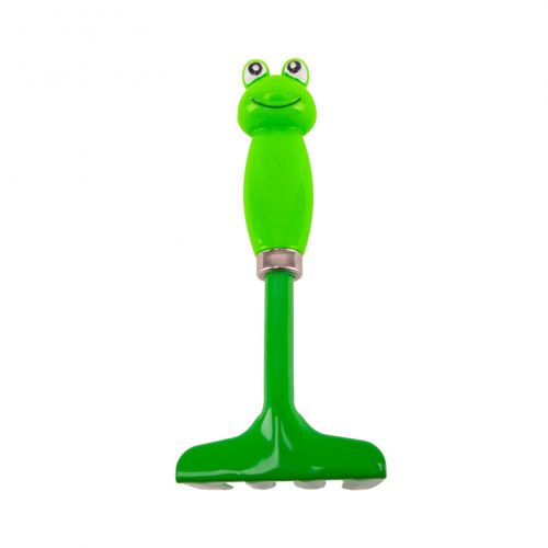 Hrable záhradné, detské, oceľové, 19cm, plastová rúčka, ŽABA