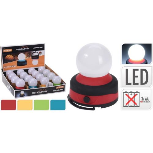 Lampa LED 80x95mm, kempovacie na batérie, mix