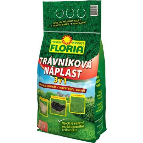 Náplast trávniková FLORIA 3v1 1kg
