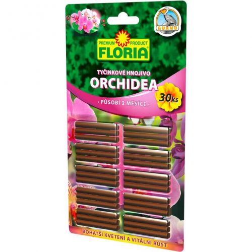 Hnojivo na orchidey, tyčinkové, 30ks, FLORIA
