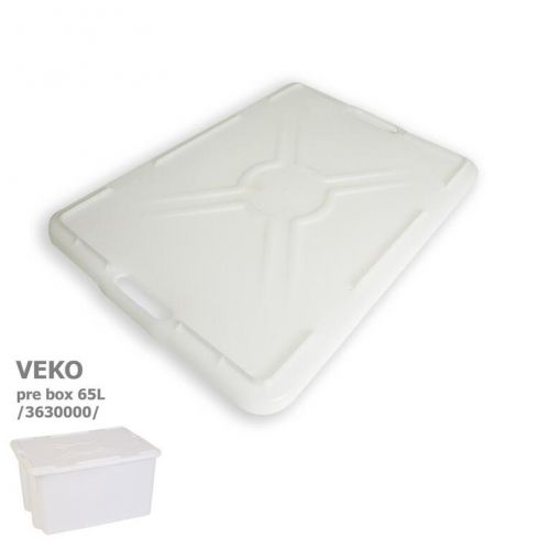 Veko na box prepravný, 65L, biely (3630000), plastové