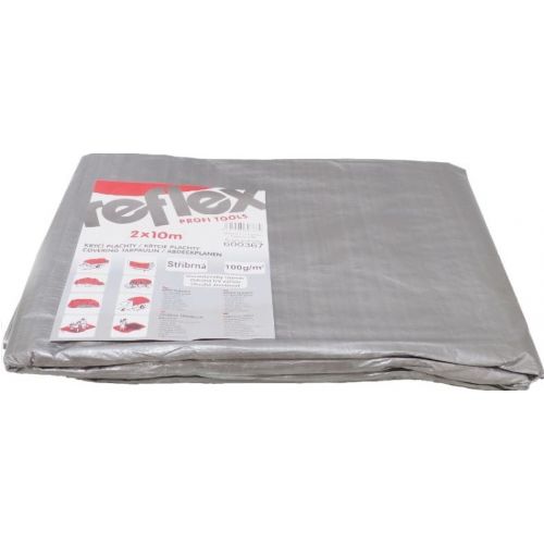 Plachta 3x4m, 100g/m, strieborná