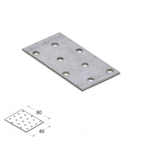 Pliešok perfor. 40x80x2,0mm bal/20 ks
