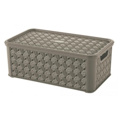Box plastový, objem 4L, mokka, Arianna, TONTARELLI