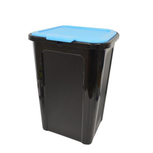 Kôš na separovaný odpad, objem 44L, plastový, "Cover Line" TONTARELLI, čierno/modrý
