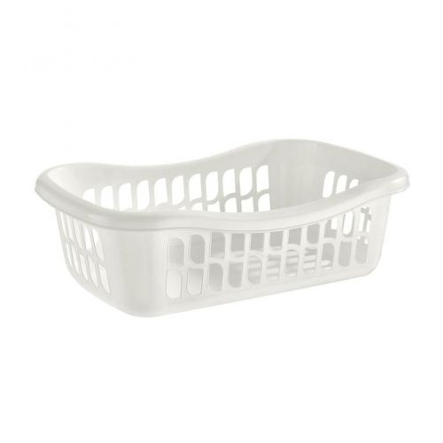 Plastový košík úložný, 5L, 36x26x11,5cm, biely, Brio, TONTARELLI