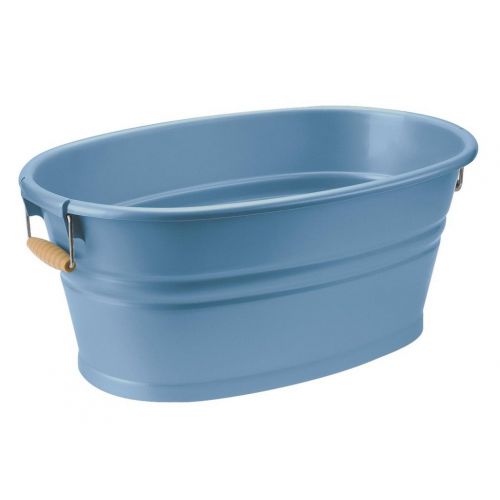 Vedro plastové, škopok, 12L, modré, oválne, "Nostalgia", TONTARELLI