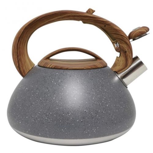 Čajník OTTIS, nerezový, 3L, prskaná, sivá