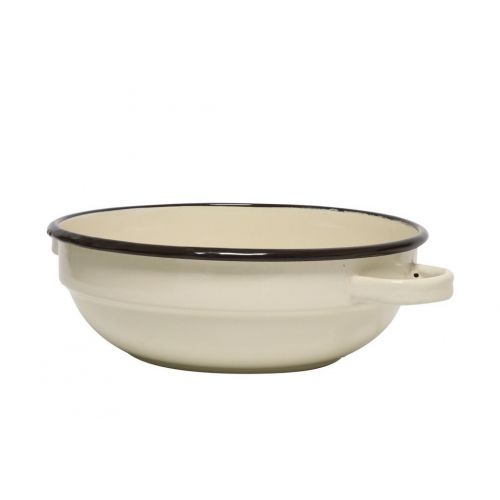 Misa sedliacka 22cm/1,5L, smaltovaná, bez dekoru, béžová