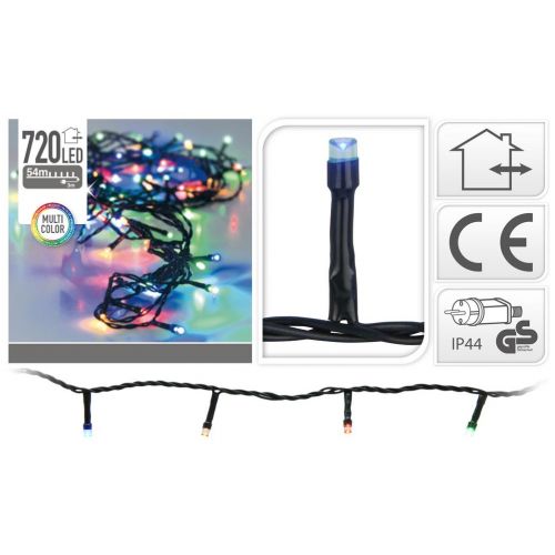 Svetlo vianočné 720 LED, farebné, vonkajšie/vnútorné, dekorácia