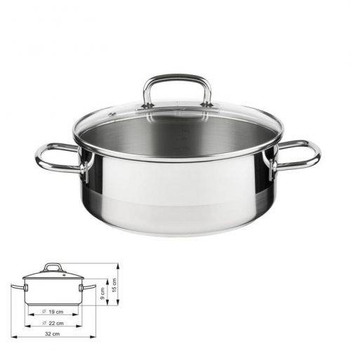 Kastról nerez s pokrievkou 3l, 22cm, PROFESSIONAL Kolimax