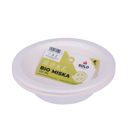 Miska 450ml sada 6ks jednorázová BIO