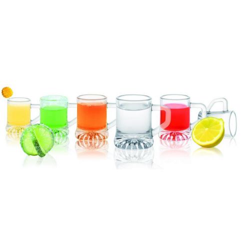 Pohár štamprlík 25ml s uškom, sada 6ks