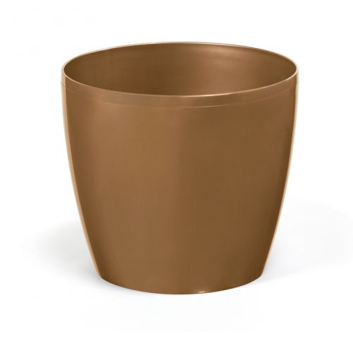 Kvetináč plastový, priemer 18cm, MAGNOLIA, zlatý