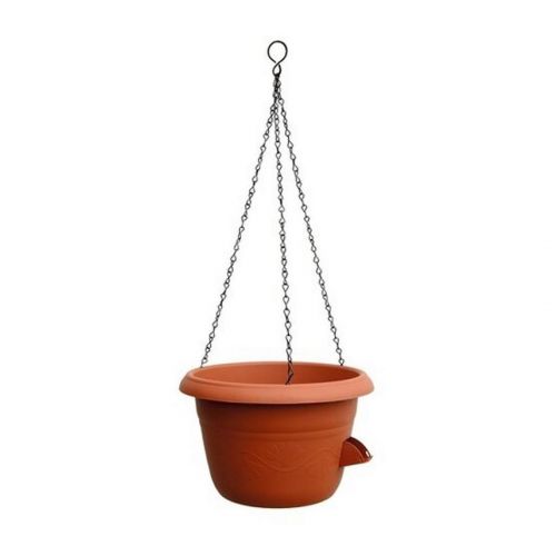 Kvetináč závesný plastový, samozavlažovací, priemer 30cm, SIESTA, terakota