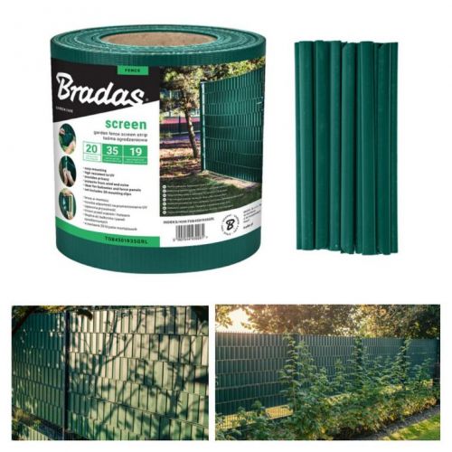 Fólia do plotových panelov 19cm/35m zelená + 20x spona