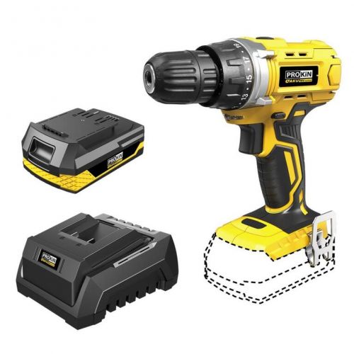 Uťahovačka - skrutkovač CD-L0118, AKU, 18V, PROKIN - STARTER KIT, (s batériou a nabíjačkou)