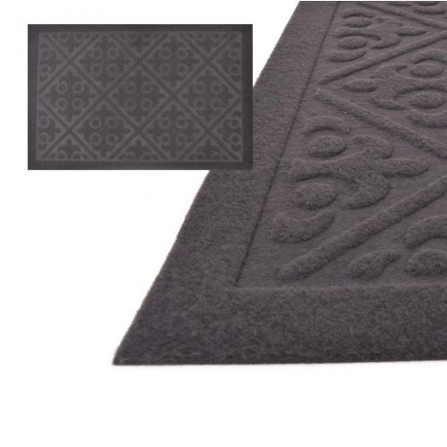 Rohož 40x60cm guma + textil, šedá, ORNAMENT, bezokrajová