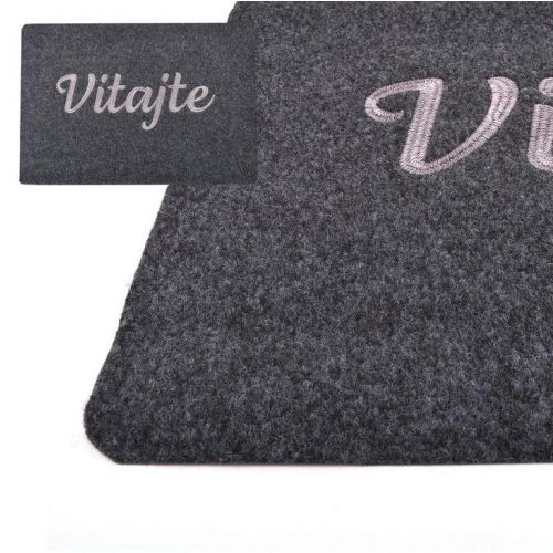 Rohož 40x60 cm guma+textil VITAJTE sivá bezokrajová