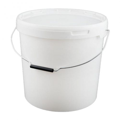 Vedro okrúhle biele 19.5 l s vekom