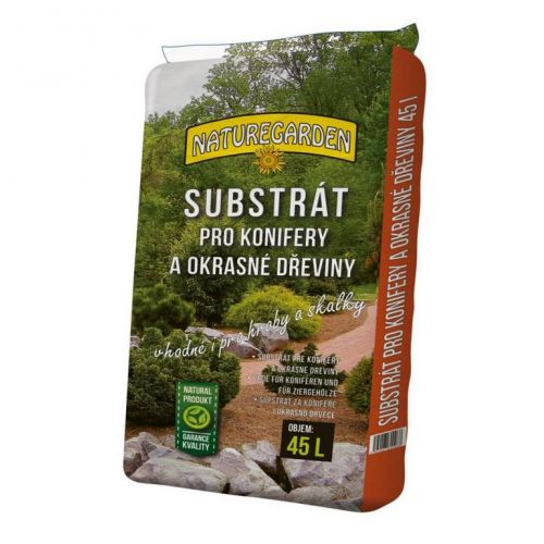 Substrát pre okrasné dreviny a hroby, 45l, NATURE GARDEN