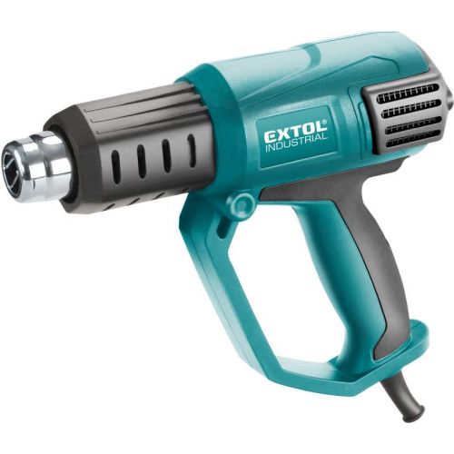 EXTOL INDUSTRIAL Teplovzdušná pištoľ s plynulou reguláciou, príkon 2000 W, LCD