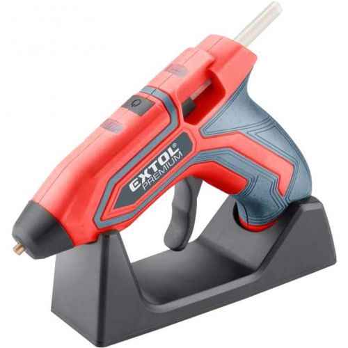 EXTOL PREMIUM Lepiaca tavná akumulátorová pištoľ, 3,7 V / 1,5 Ah, tyčinka 7,2 mm