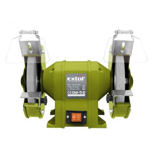 EXTOL CRAFT Dvojkotúčová brúska, príkon 350 W, priemer kotúča/diery 200/16 mm, šírka 20 mm