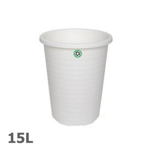 Kôš na papier 15L, ECO plast, biely