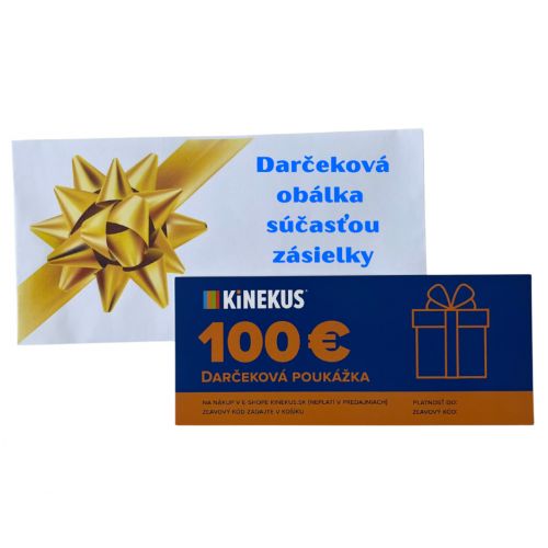 Darčeková poukážka 100 €, poštou