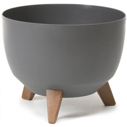 Kvetináč plastový, priemer 29cm, ROMA, antracit