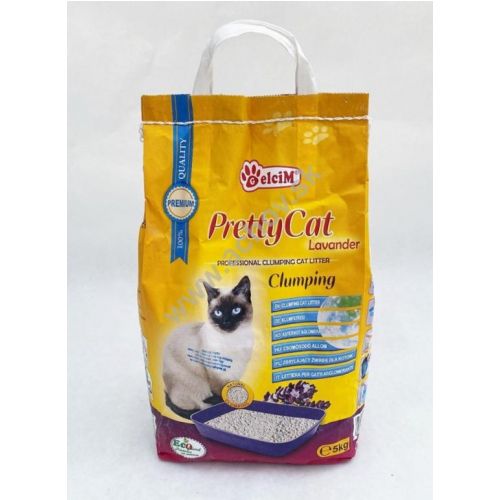 Podstielka pre mačky s vôňou levandule Pretty Cat 5kg