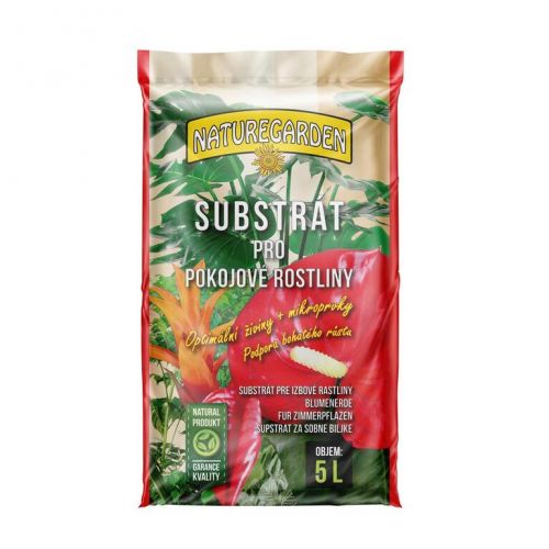 Substrát pre izbové rastliny, 5l, NATURE GARDEN