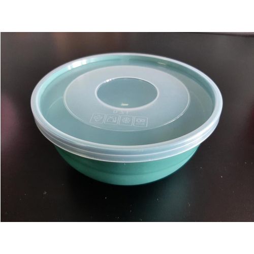 Miska s krytom plastová 1,2 L mix farieb