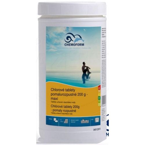 Tablety MAXI Chemoform 5601, 200g, chlórové, pomalurozpustné, bal 1kg