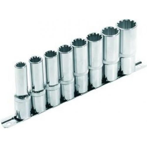 Hlavice nastrcne predlzene CR-V chrom 10-22mm 8-d