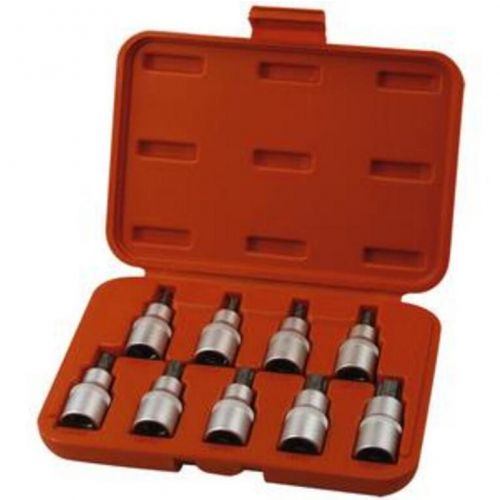 Hlavice nastrcne 1/2", TORX T20-T60, sada 9ks
