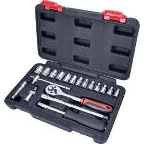 Kľúč nástrčkový sada 19-dielna, 1/4", PVC kufor