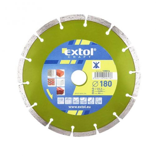 Kotúč rezný diamant 180mm segment EXTOL