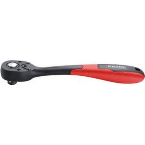Račňa 1/4" vyhnutá poplast. 72-zubová, Cr-V