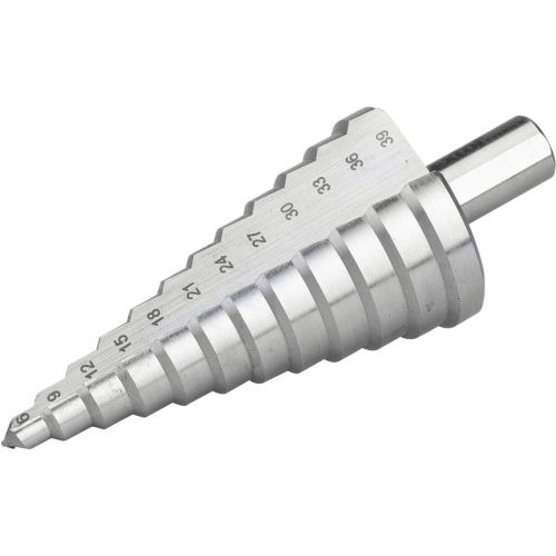 EXTOL PREMIUM Vrták stupňovitý DIN 1412C, 6-39mm, stupňovanie 3mm, 12 otvorov, HSS