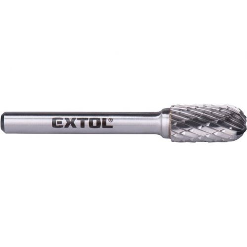 EXTOL INDUSTRIAL Fréza karbidová valcová, pologuľaté čelo, pr.10mm
