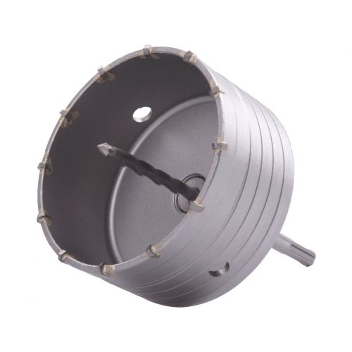 EXTOL PREMIUM Vrták korunkový 125mm, SDS-plus, hĺbka vrtu 50mm, M22, karbidové hroty