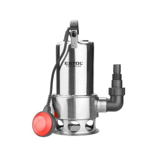 EXTOL PREMIUM Čerpadlo ponorné kalové antikorové 1100W, max. 15000l/hod, výtlak 9,5m