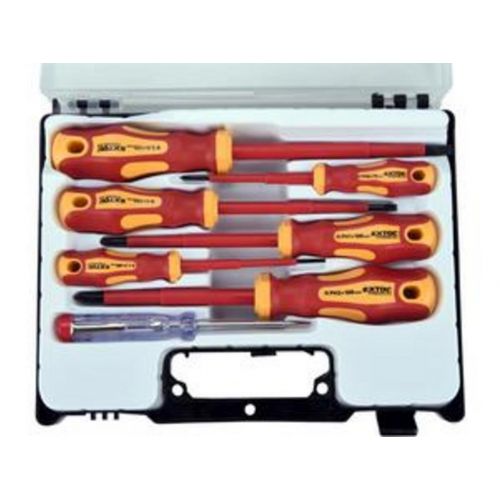Skrutkovače elektrikárske 1000V, 7-dielna sada, (-) 2,5-4-5,5mm, PH0-1-2, skúšačka