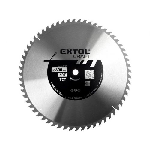 EXTOL CRAFT Kotúč pílový s SK plátkami, 600x3,0x30mm, 60z