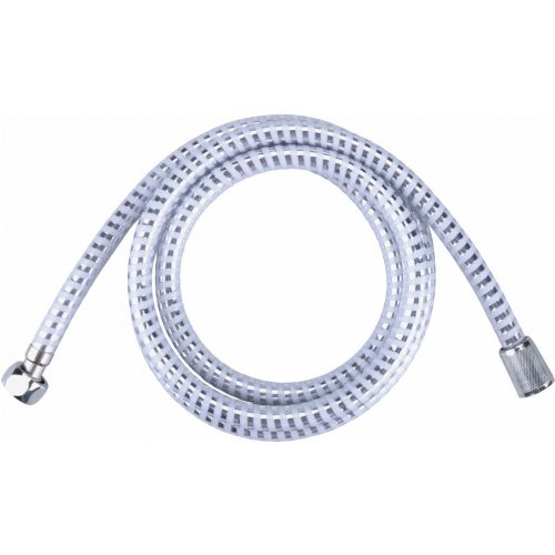 Hadica sprchová PVC 1.8M, bielo-strieborná